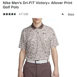 Nike Men's Dri-FIT Victory+ Allover Print Golf Polo